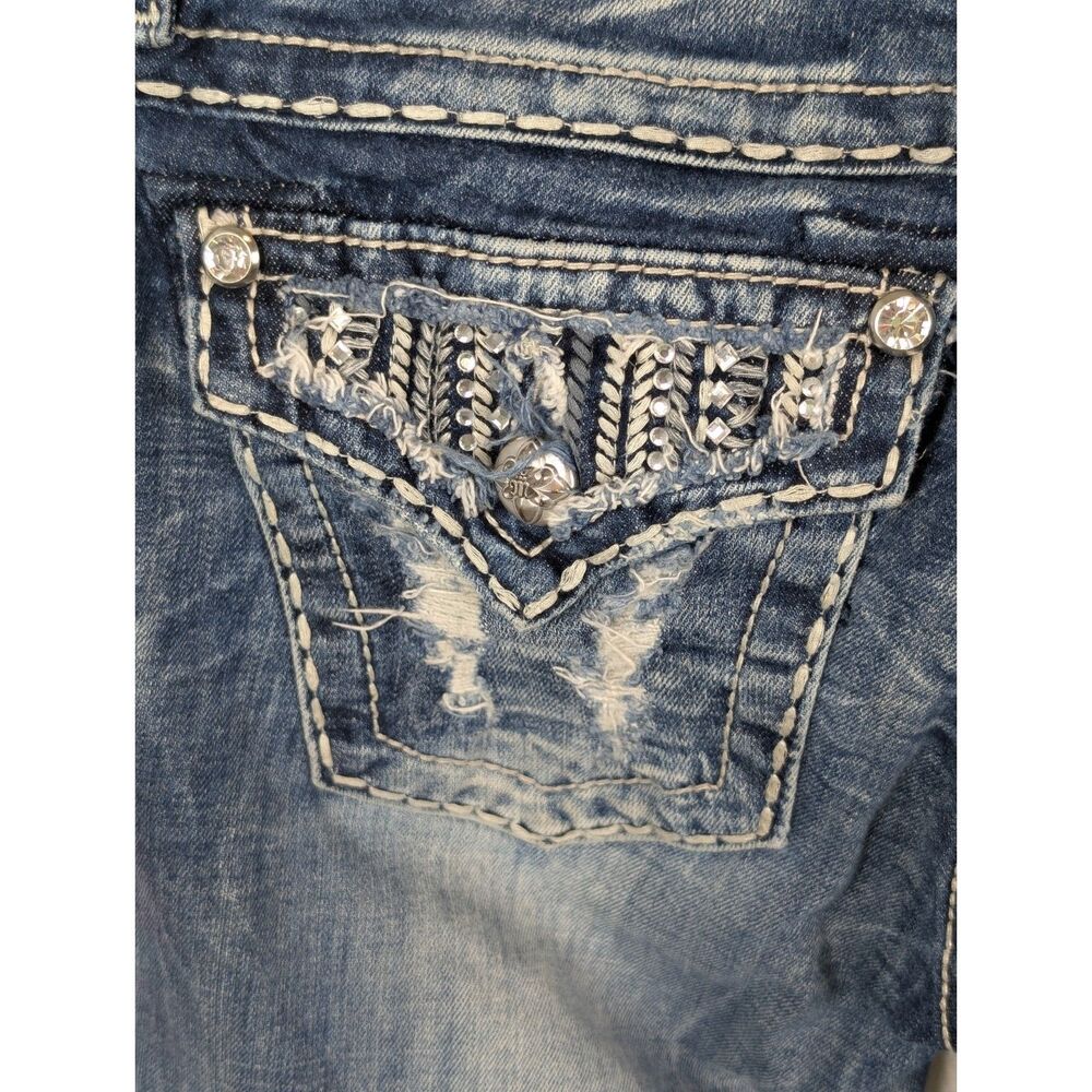 Miss Me Signature Rise Boot Jeans JE8055B4 Women's Size 26 - Picture 13 of 15